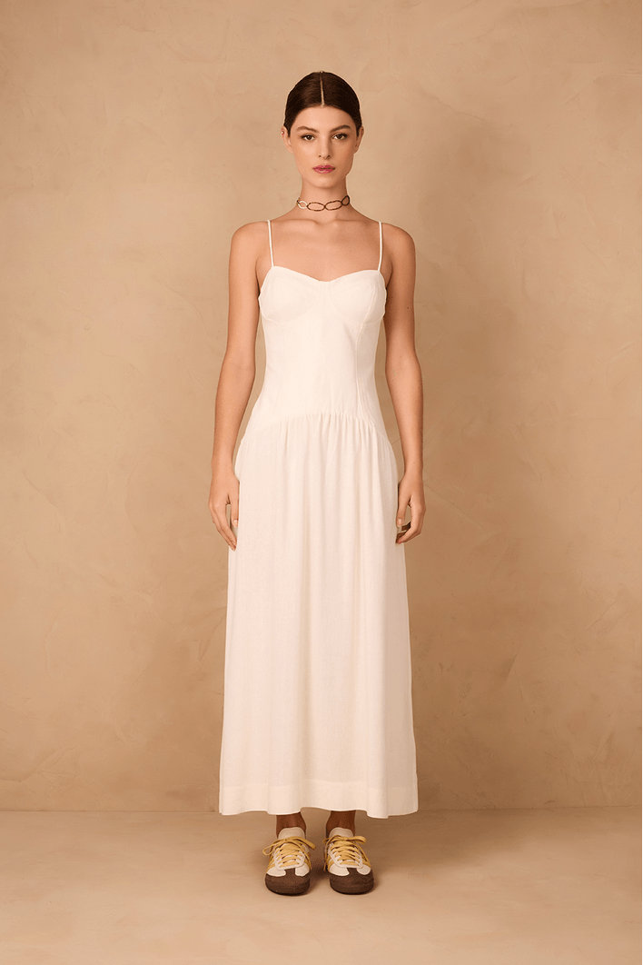 Vestido Linho Cropped