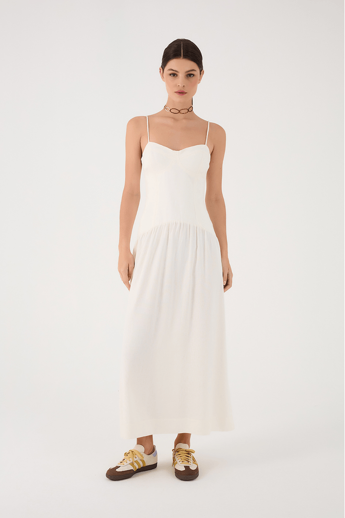 Vestido Linho Cropped