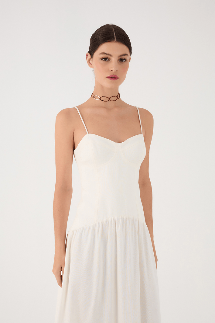 Vestido Linho Cropped