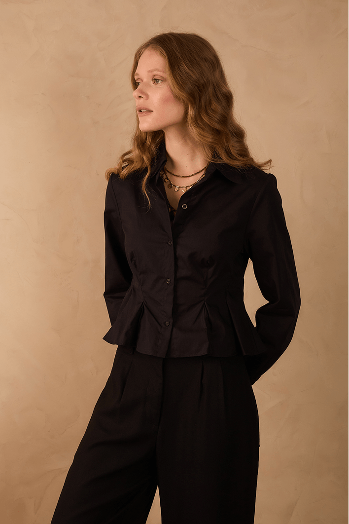 Camisa Algodão Peplum