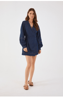 Vestido Jeans Manga