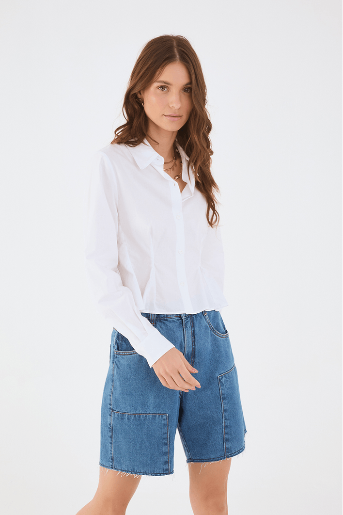 Camisa Algodão Peplum