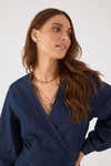 Vestido Jeans Manga