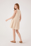 Vestido Curto Nervura Linho