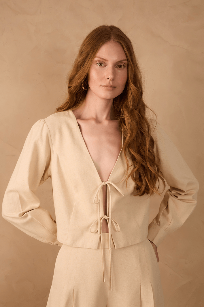 Blusa Amarrações Linho