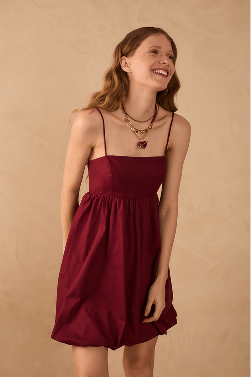 Vestido Algodão Balonê