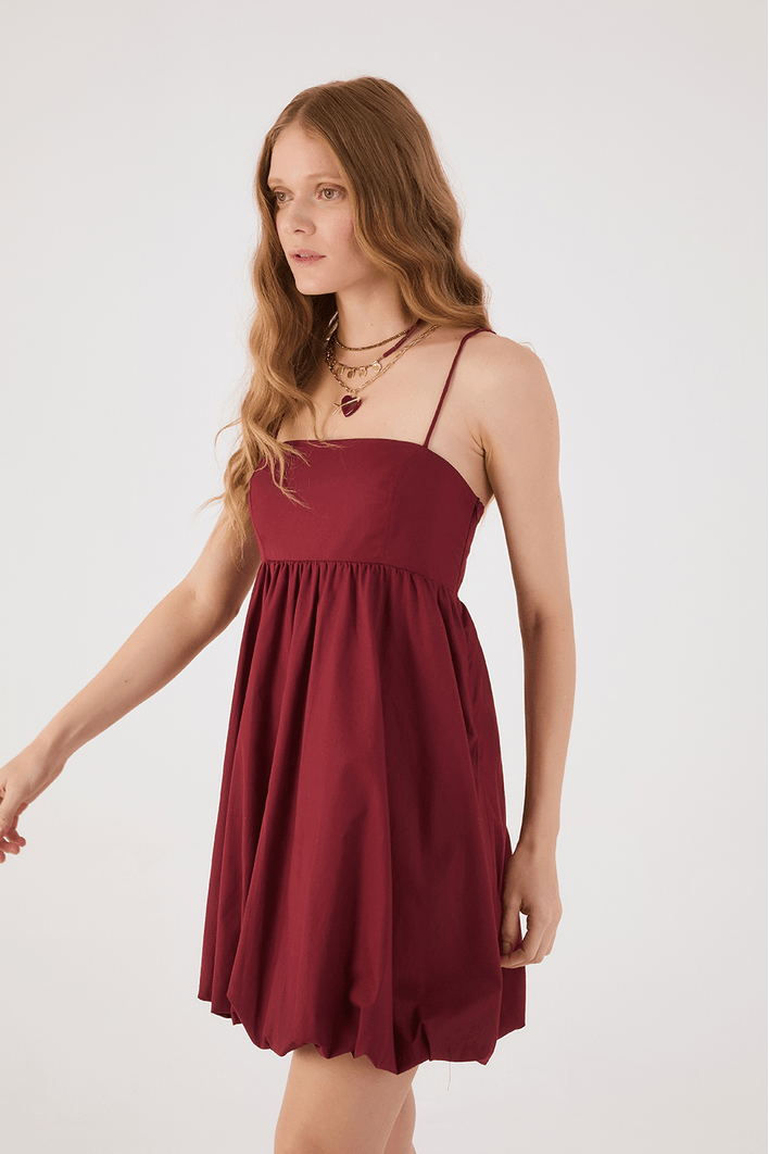 Vestido Algodão Balonê