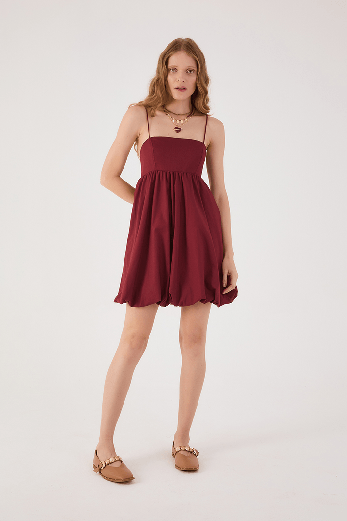 Vestido Algodão Balonê
