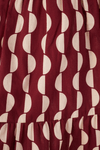Vestido Midi Tricoline Estampa Copa
