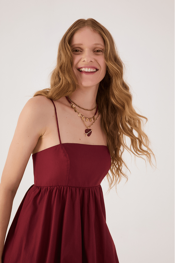 Vestido Algodão Balonê