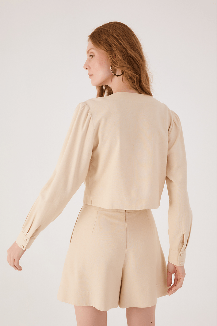 Blusa Amarrações Linho