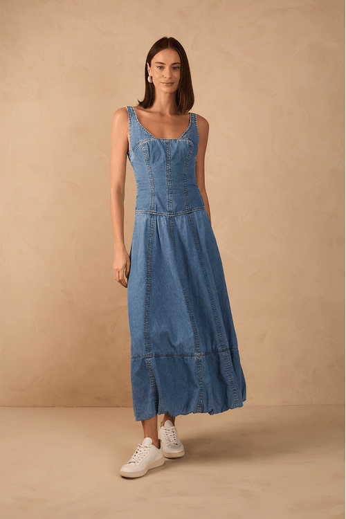 Vestido Jeans Balonê