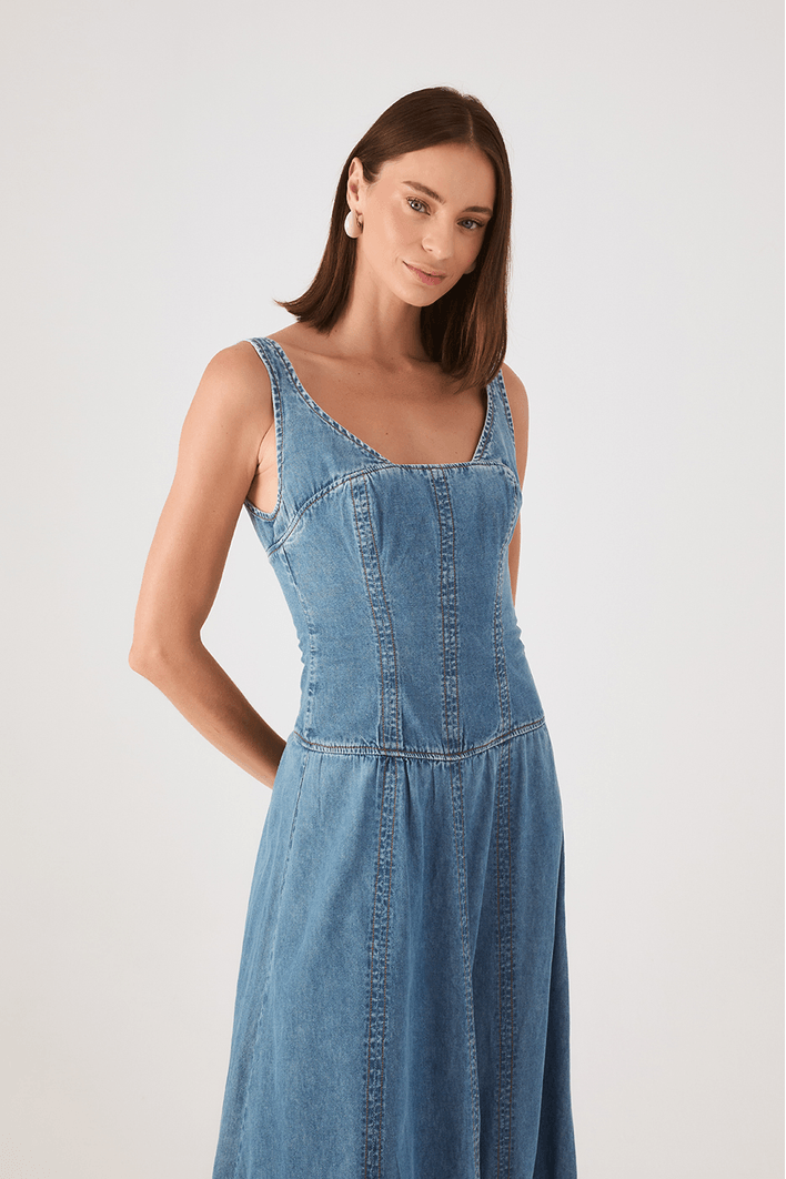 Vestido Jeans Balonê