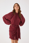 Vestido Curto Pareo Lurex