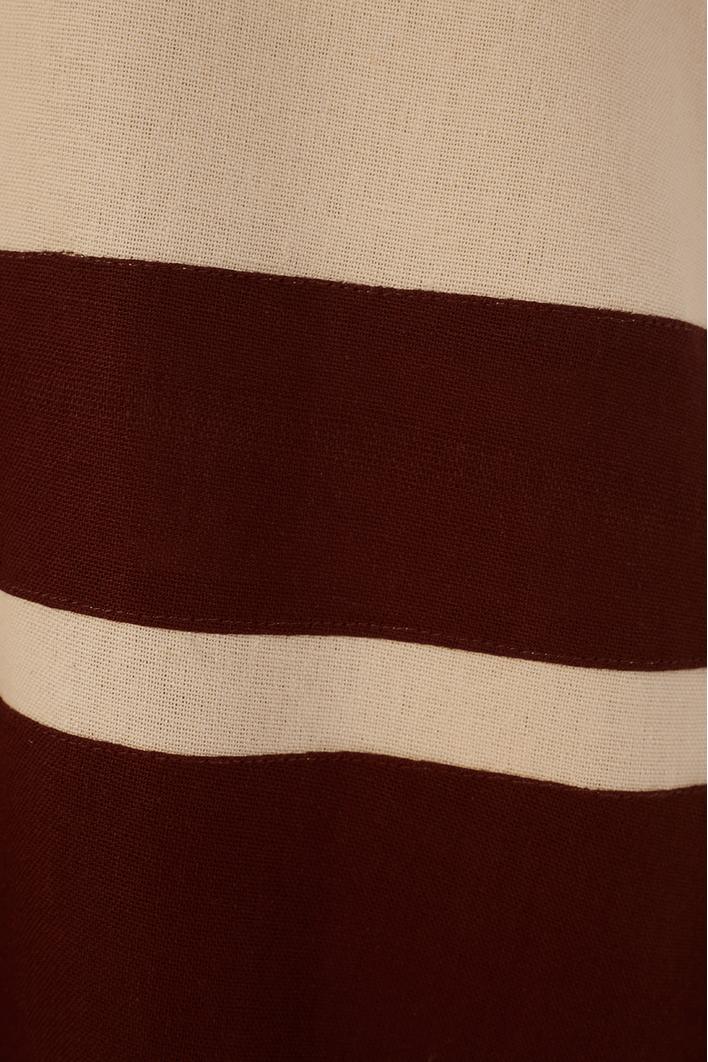 Vestido Midi Linho Alça Bolas