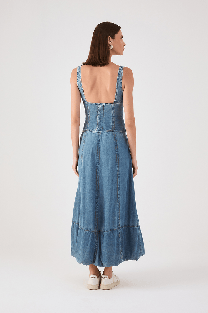 Vestido Jeans Balonê