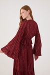 Blusa Boho Lurex Estampa Solar