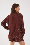 Camisa Crepe Estampa Noite
