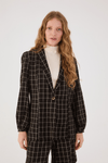 Blazer Linho Xadrez P/b