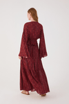 Saia Longa Boho Lurex Estampa Solar