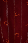 Saia Longa Boho Lurex Estampa Solar