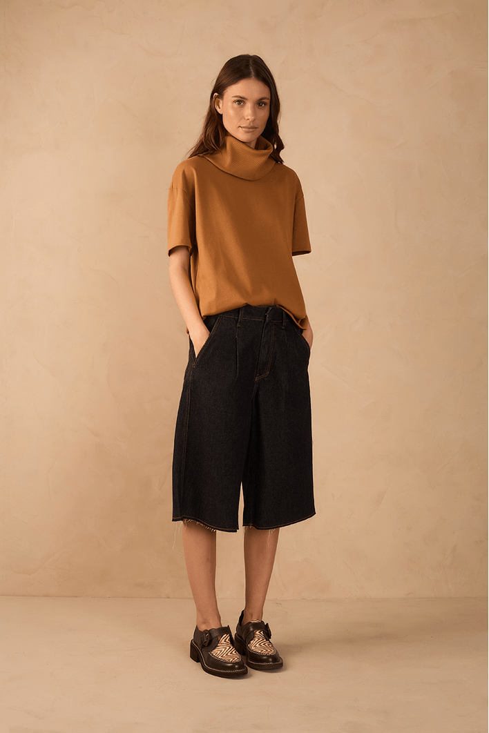Bermuda Jorts Jeans Black