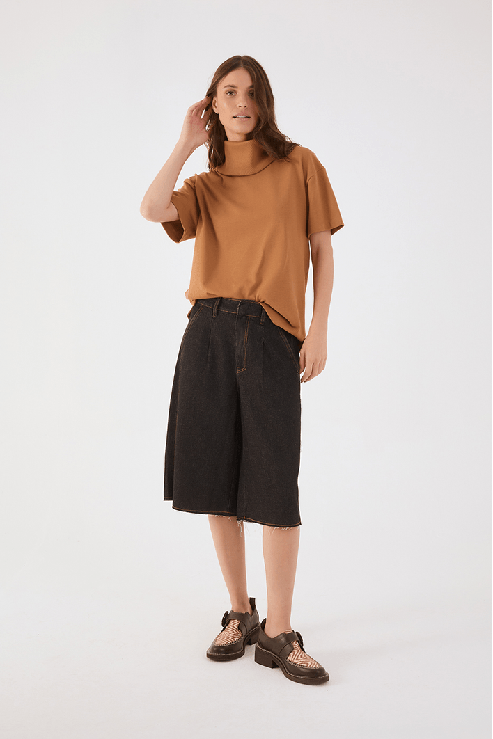Bermuda Jorts Jeans Black