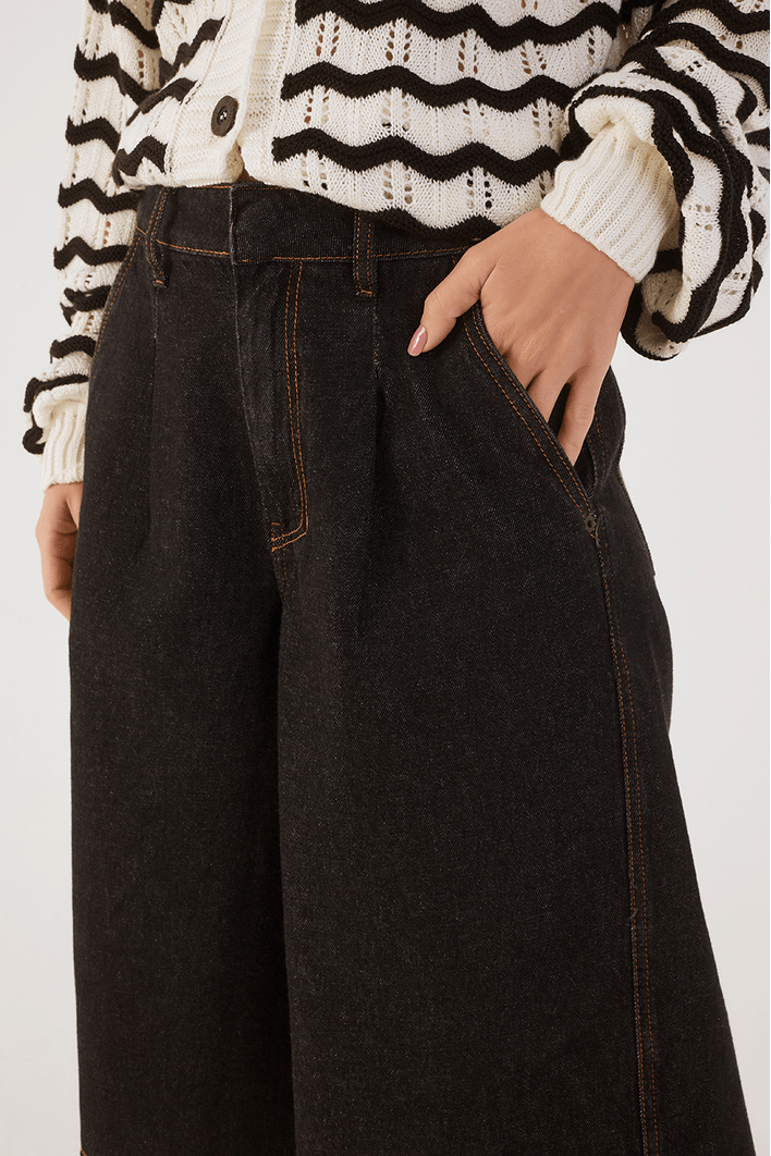 Bermuda Jorts Jeans Black