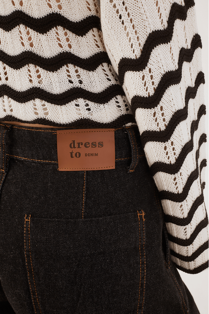 Bermuda Jorts Jeans Black