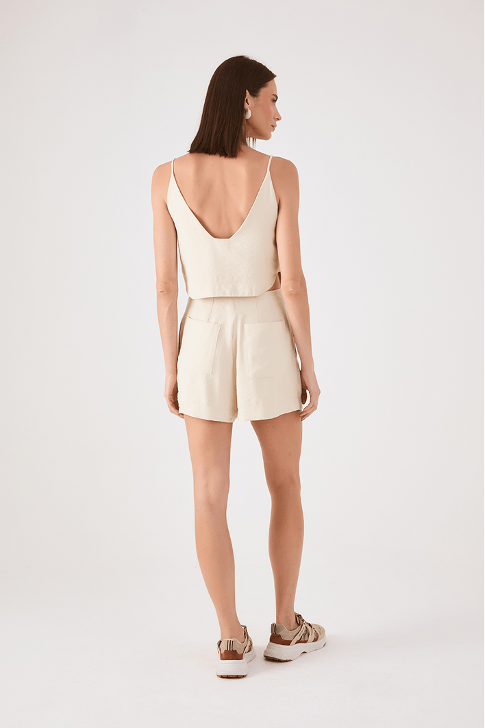 Short Alfaiataria Pregas