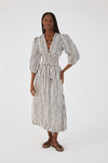 Vestido Midi Pala Lastex Estampa Icaraí