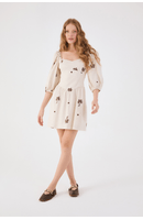 Vestido Curto Bordado Sol Rio