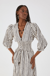 Vestido Midi Pala Lastex Estampa Icaraí