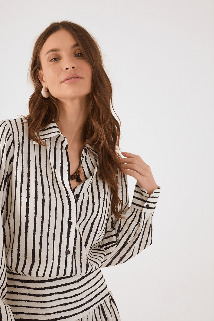 Vestido Balonê Estampa Icaraí