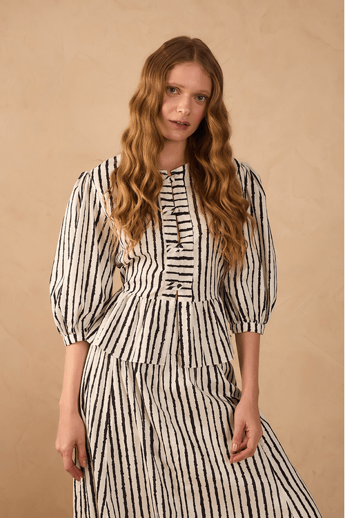 Blusa Peplum Estampa Icaraí
