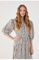 Blusa Peplum Estampa Icaraí