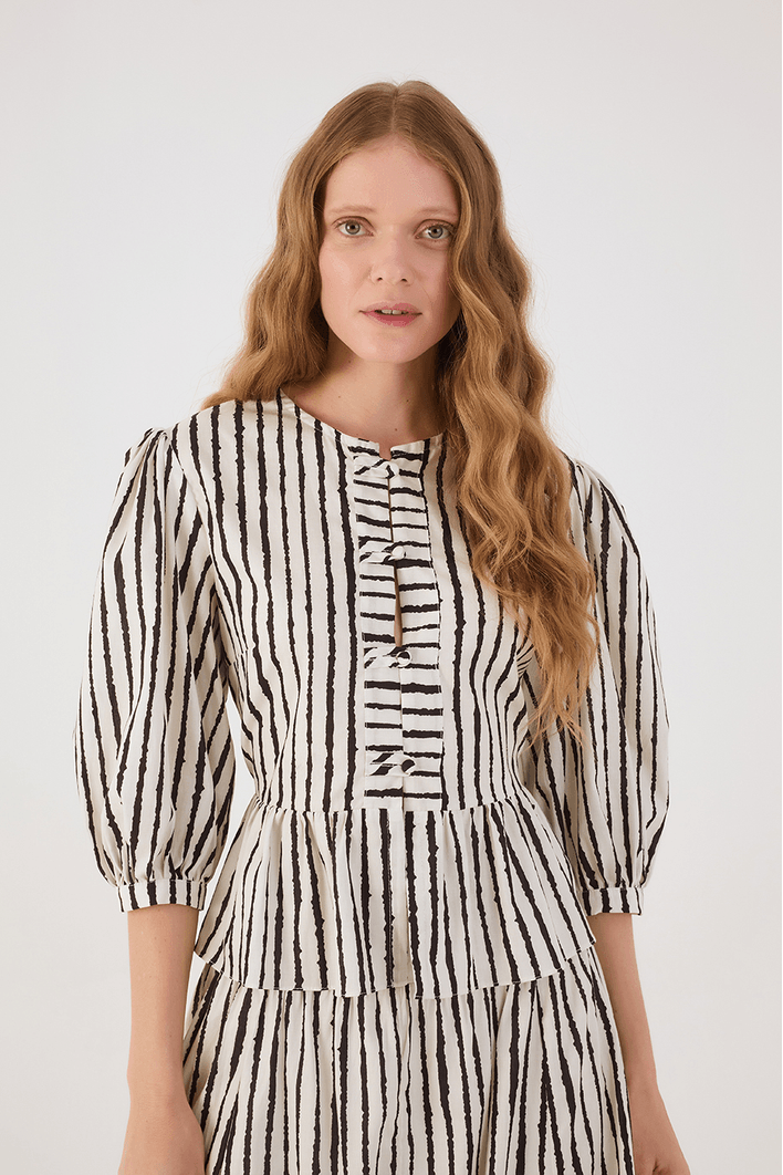 Blusa Peplum Estampa Icaraí