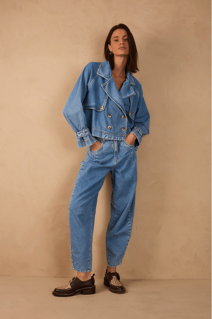 Calça Jeans Barrel