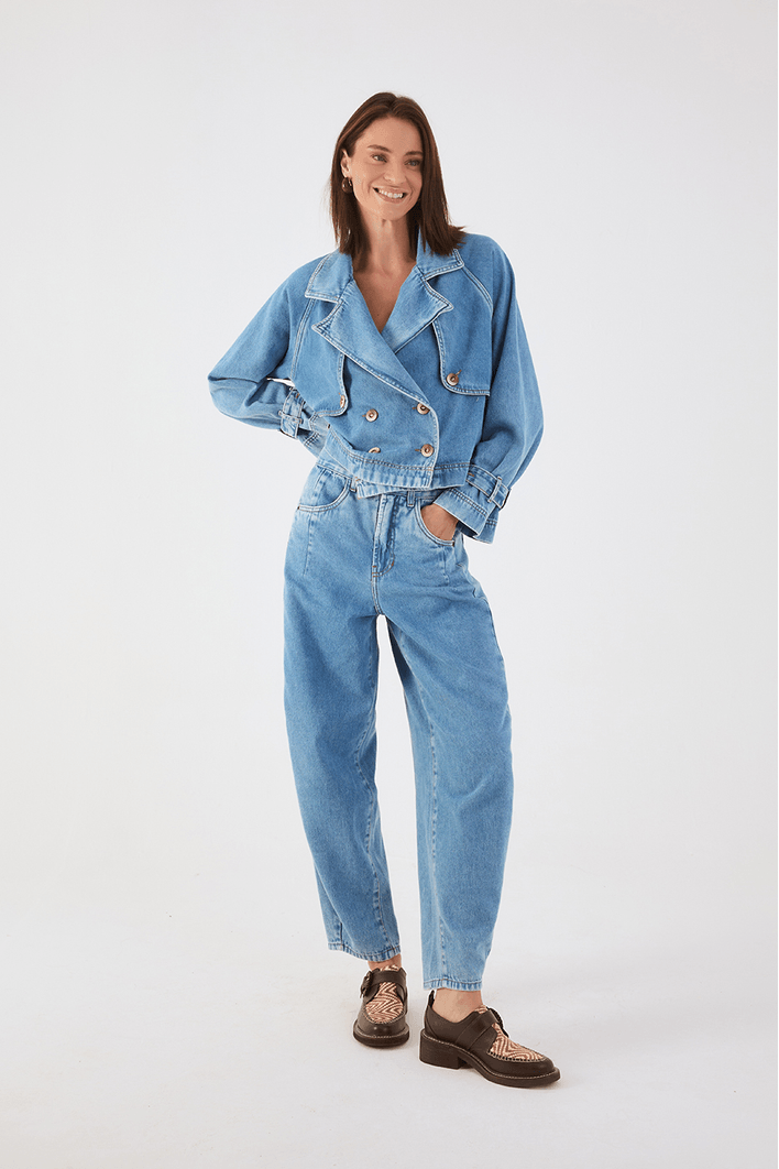 Calça Jeans Barrel
