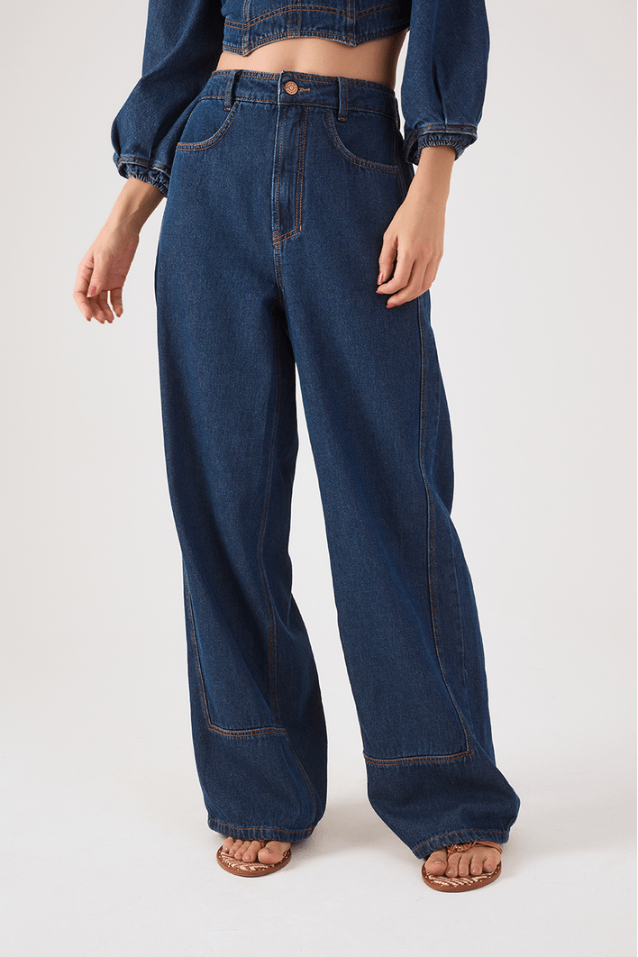 Calça Jeans Recortes