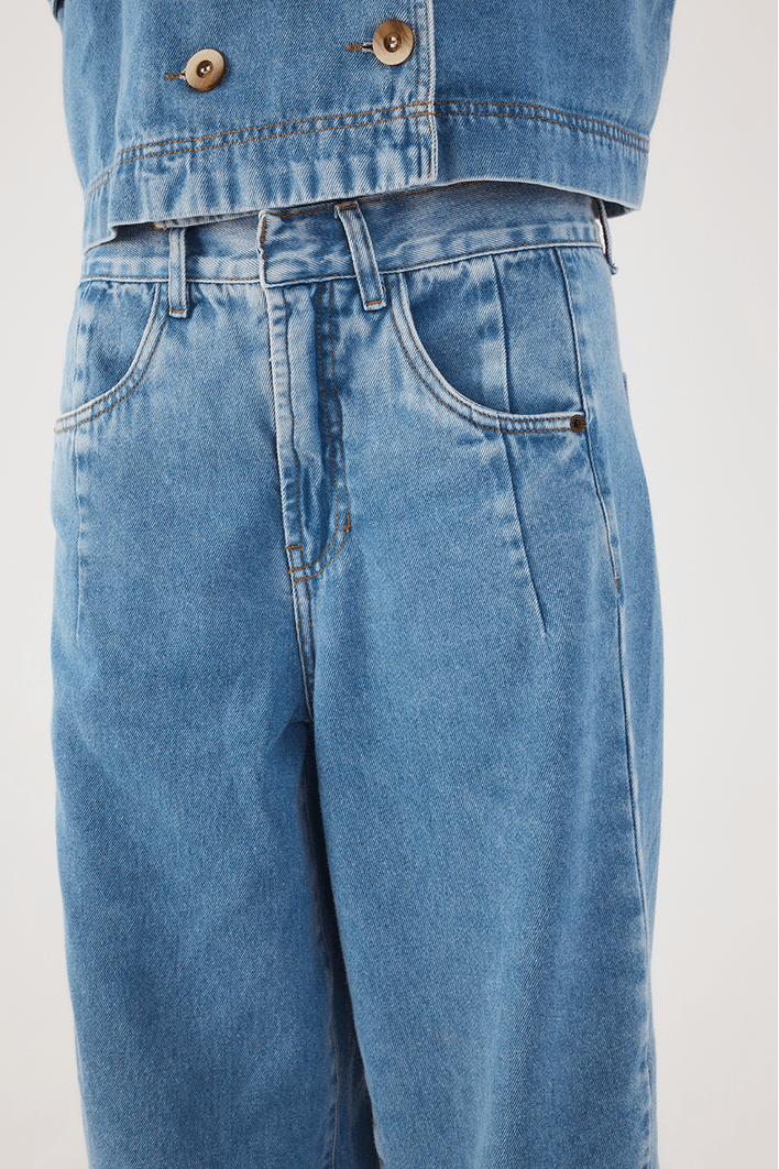 Calça Jeans Barrel