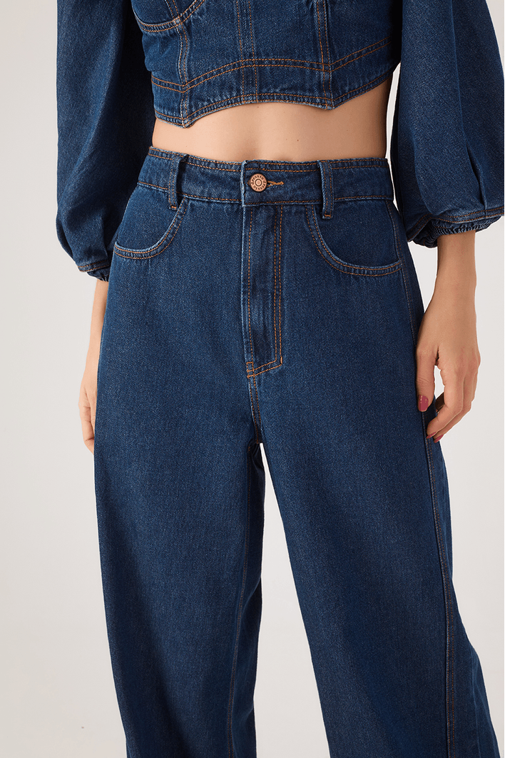 Calça Jeans Recortes