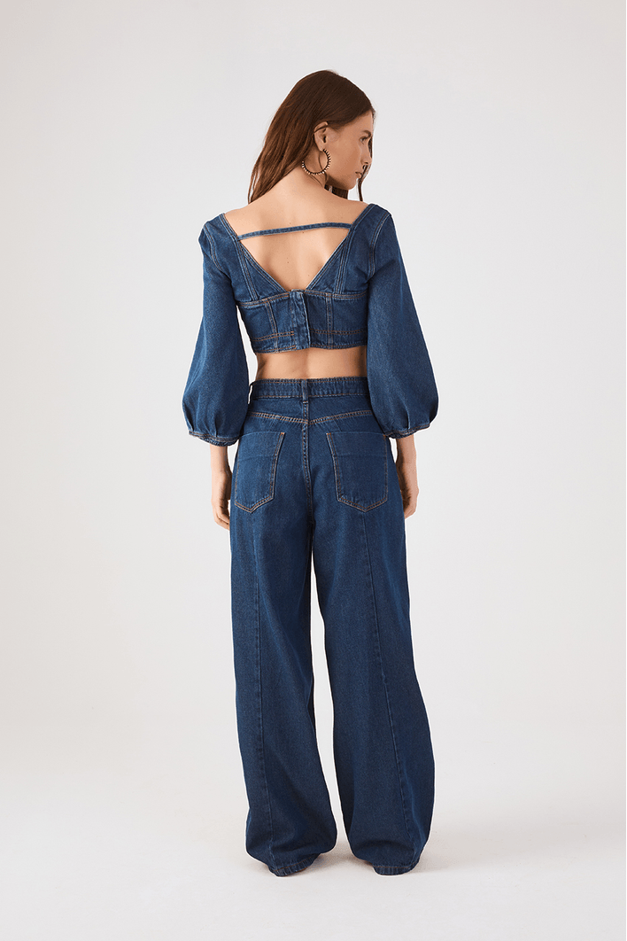 Calça Jeans Recortes