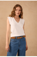 Blusa Colete Tricot