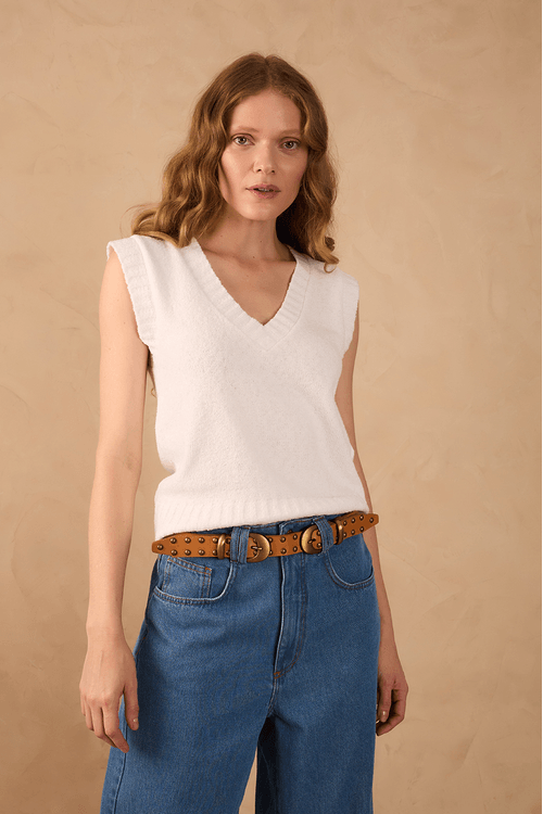Blusa Colete Tricot