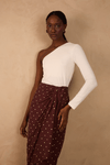 Blusa Malha Crepe Ombro Só