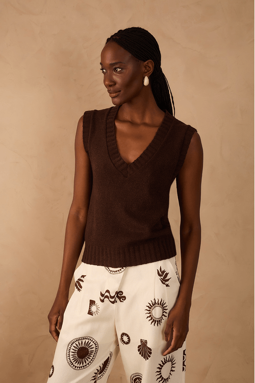 Blusa Colete Tricot