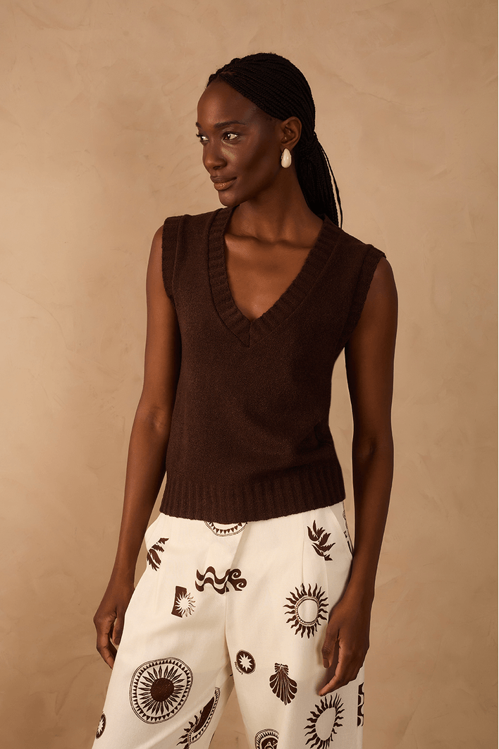 Blusa Colete Tricot