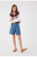 Bermuda Jeans Recortes