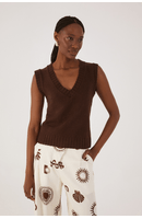 Blusa Colete Tricot